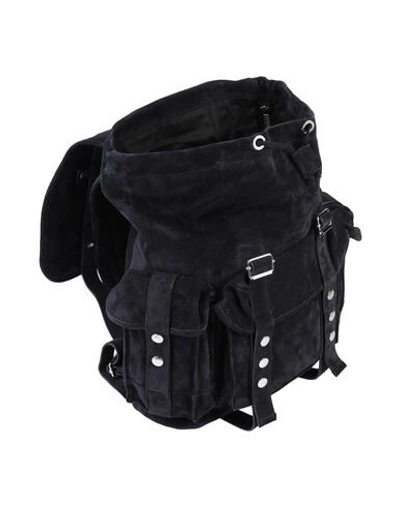 Shop Balmain Backpacks & Fanny Packs In Dark Blue