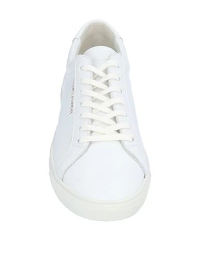 Shop Saint Laurent Man Sneakers White Size 8 Soft Leather