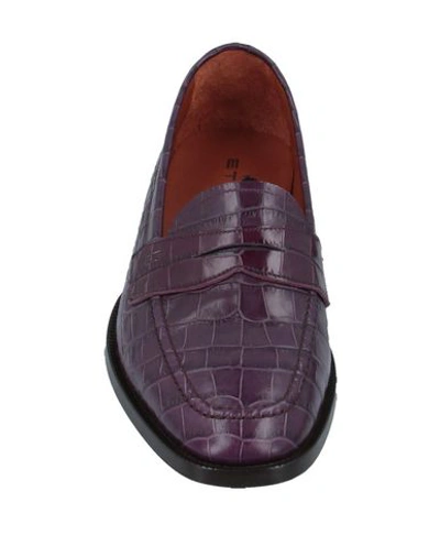Shop Etro Loafers In Purple