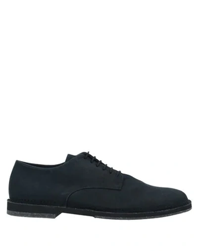 Shop Pantanetti Lace-up Shoes In Dark Blue