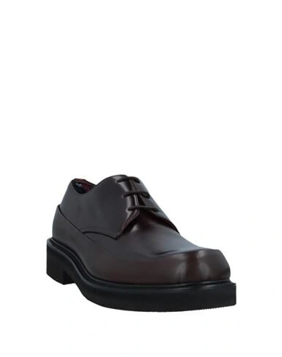 Shop Missoni Man Lace-up Shoes Dark Brown Size 11 Soft Leather