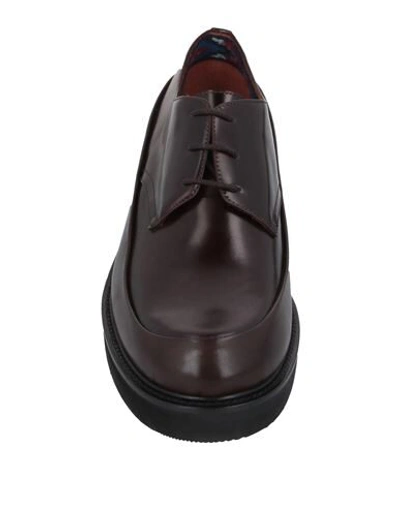 Shop Missoni Man Lace-up Shoes Dark Brown Size 11 Soft Leather