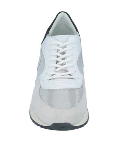 Shop Philippe Model Man Sneakers Light Grey Size 7 Soft Leather, Textile Fibers