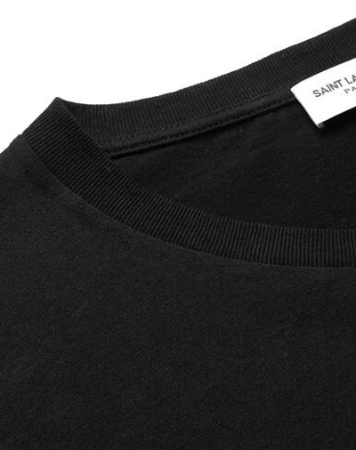 Shop Saint Laurent T-shirts In Black