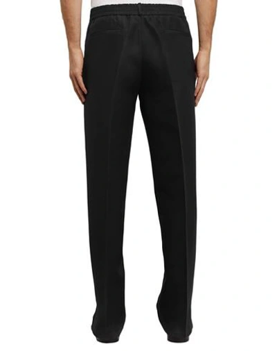 Dunhill Man Pants Black Size L Silk, Wool In Black