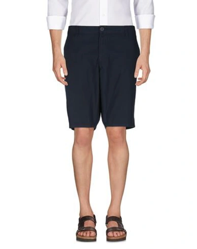 Shop Napapijri Man Shorts & Bermuda Shorts Midnight Blue Size 38 Cotton