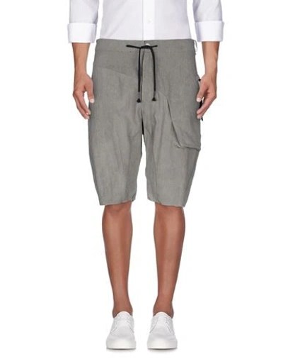 Shop Masnada Shorts & Bermuda Shorts In Grey