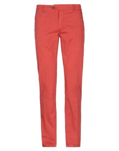Shop Antony Morato Man Pants Orange Size 28 Cotton, Elastane