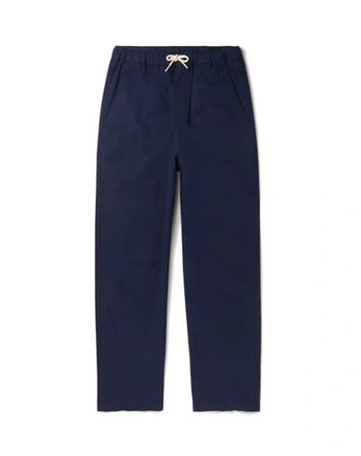 Shop Albam Casual Pants In Dark Blue