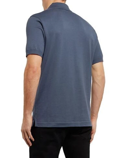 Shop Dunhill Man Sweater Slate Blue Size Xl Cotton