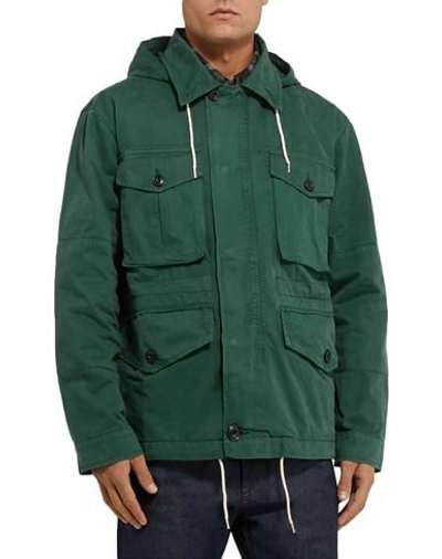 Shop Albam Jackets In Dark Green