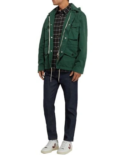 Shop Albam Jackets In Dark Green