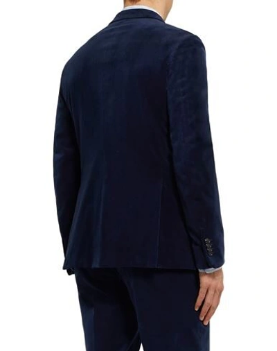 Shop Ermenegildo Zegna Suit Jackets In Dark Blue