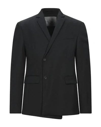 Shop Frankie Morello Man Suit Jacket Black Size 40 Virgin Wool