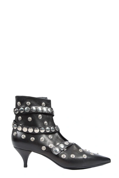 Shop Alchimia Studded Ankle Boots In Nero