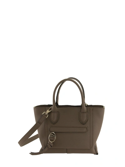 Shop Longchamp Mailbox - Bag With Handle M In Mole