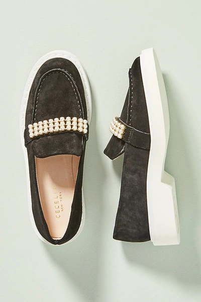 Shop Cecelia New York Rita Platform Loafers In Black
