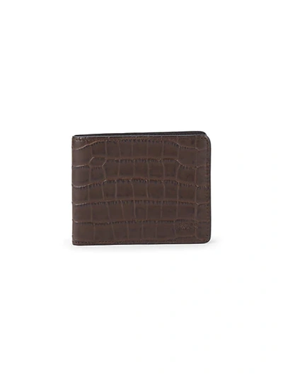 Shop Hugo Boss Exotic Leather Bi-fold Wallet