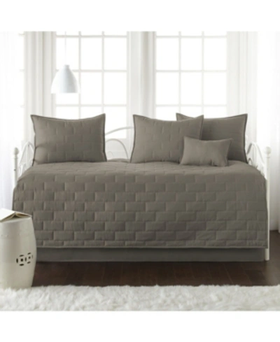 Southshore Fine Linens The Brickyard Collection 6 Piece Twin Day Bed Cover Set Bedding In Tan