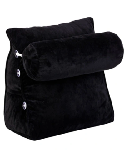 Shop Cheer Collection Bolster Wedge Pillow In Black