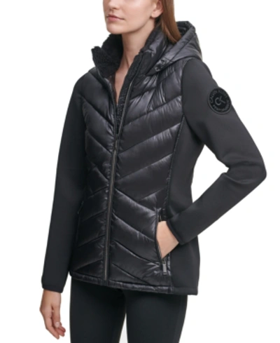 Calvin klein performance quilted hooded jacket online