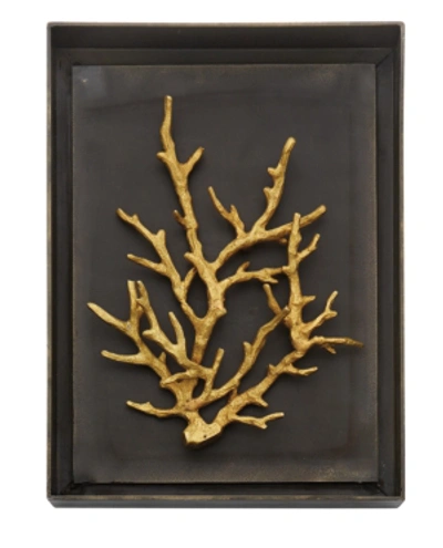 Michael Aram Ocean Coral Shadow Box In Gold