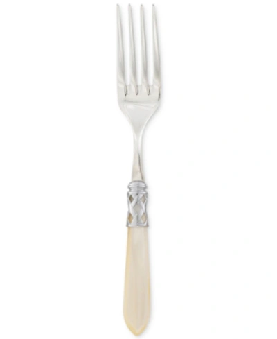 Vietri Aladdin Brilliant Aqua Serving Fork In Ivory