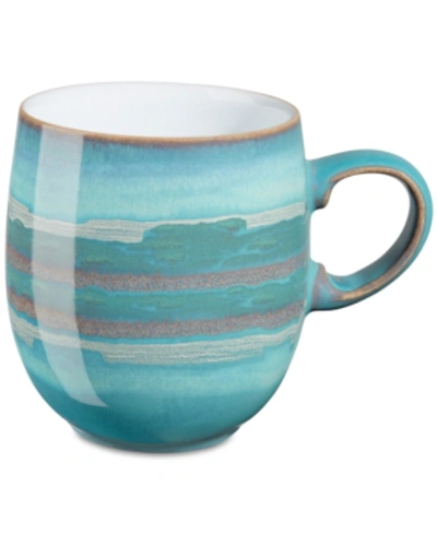 Shop Denby Dinnerware, Azure Patterned Large Mug In Coast