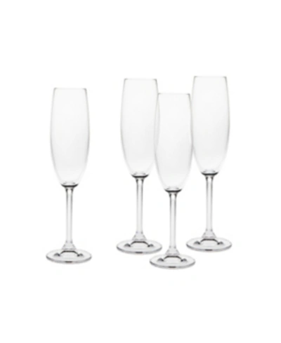 Shop Godinger Meredian Flutes In Clear