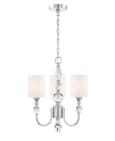 Shop Designer's Fountain Evi 3 Light Chandelier In Chrome