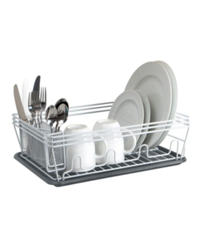 Shop Laura Ashley Speckled Dish Rack, Set Of 2 In White
