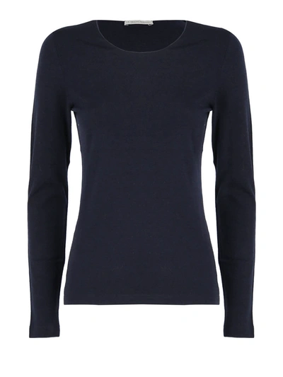 Shop Le Tricot Perugia Virgin Wool T-shirt In Blue