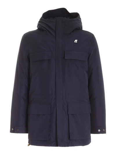 K-way Jonas Thermo Heavy Parka In Blue | ModeSens