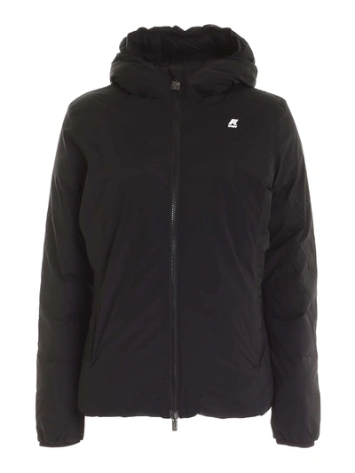 Shop K-way Lily Thermo Stretch Jacket In Black