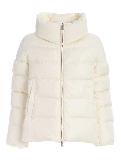 Shop Add Oversize Fit Down Jacket In Cream Color