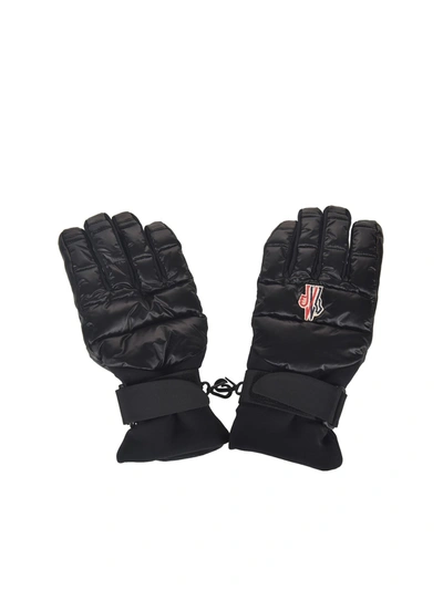 Shop Moncler Padded Gloves In Black