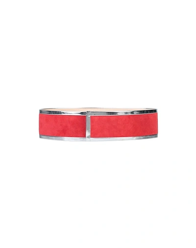 Shop Balmain Belts In Red