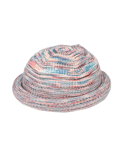 Shop Missoni Hats In Salmon Pink