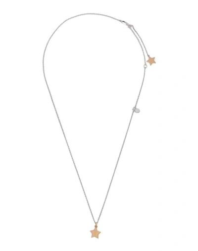 Shop Emporio Armani Necklace In Silver