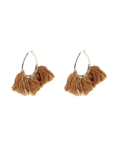 Shop Missoni Earrings In Camel