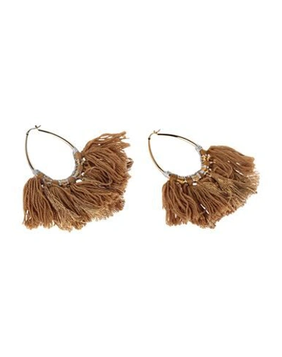 Shop Missoni Earrings In Camel