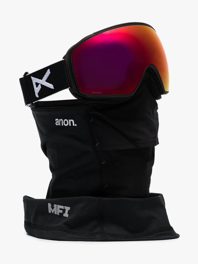 Shop Anon Black M4 Mfi Toric Ski Goggles