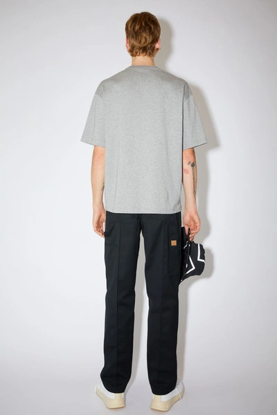 Shop Acne Studios Relaxed Fit T-shirt In Light Grey Melange