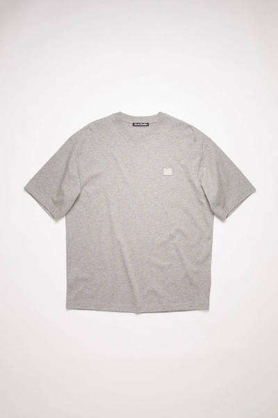 Shop Acne Studios Relaxed Fit T-shirt In Light Grey Melange