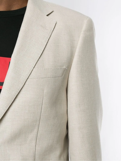 Shop Hugo Boss Blazer In Neutrals