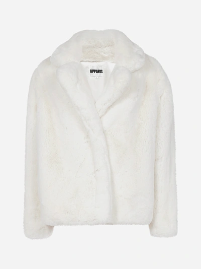 Shop Apparis Manon Short Faux-fur Coat