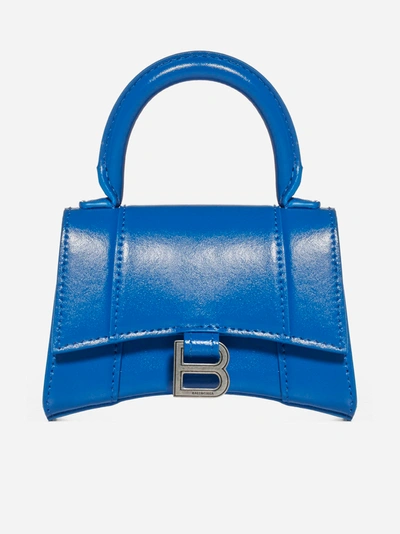 Shop Balenciaga Hourglass Mini Leather Bag