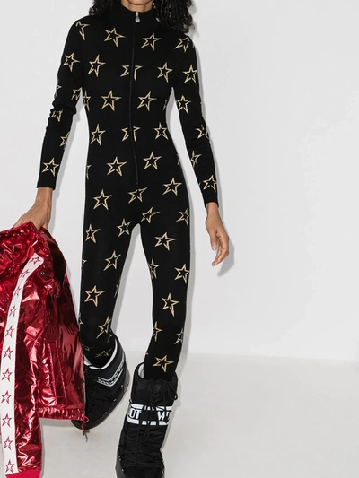 Shop Perfect Moment Star-print Ski Suit In Black