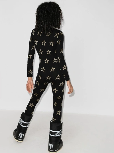 Shop Perfect Moment Star-print Ski Suit In Black