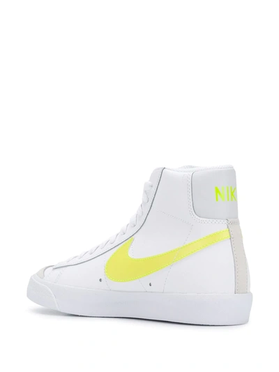 Nike Women's Blazer Mid '77 White/Lemon Venom-Pure Platinum